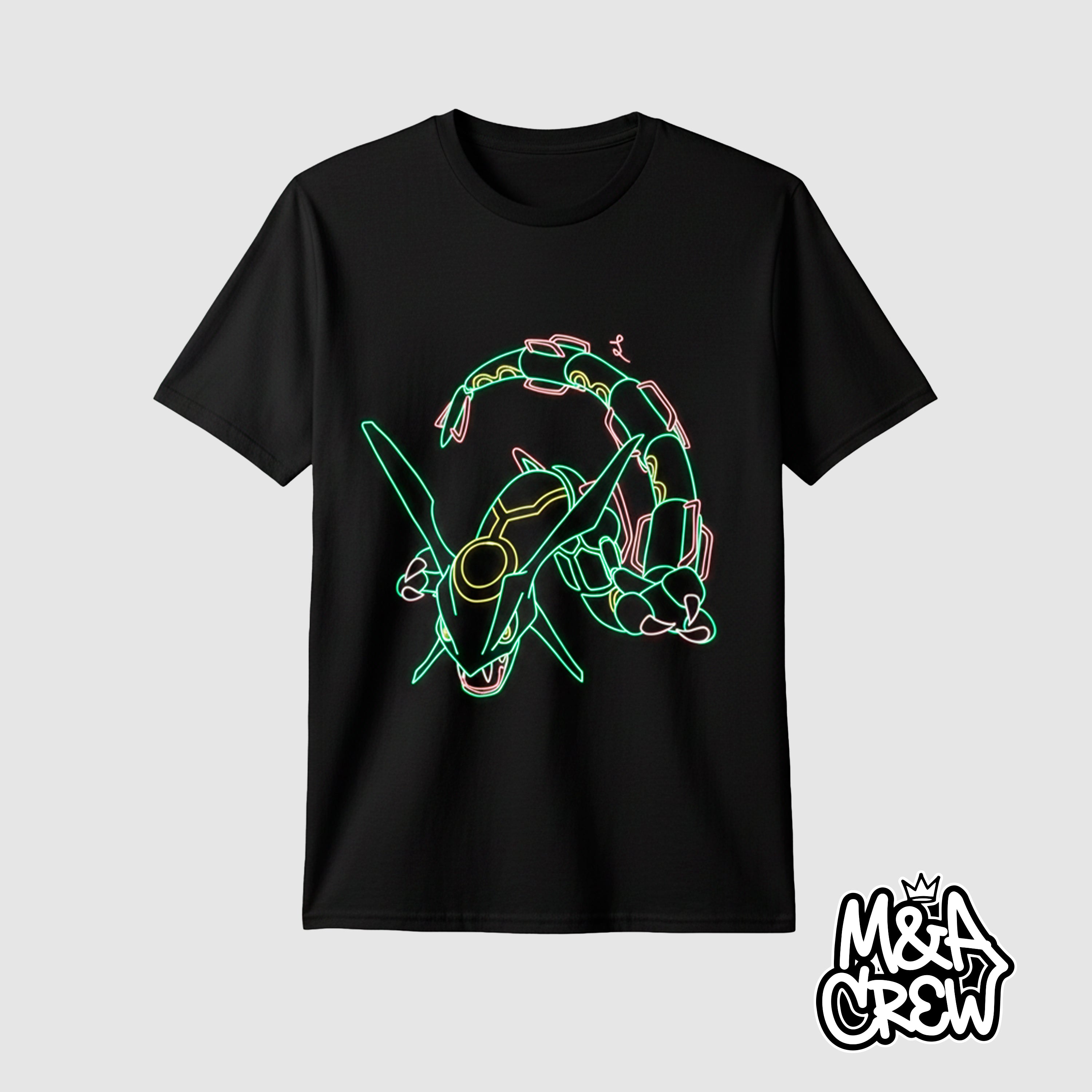 Playera Premium Rayquaza Neón